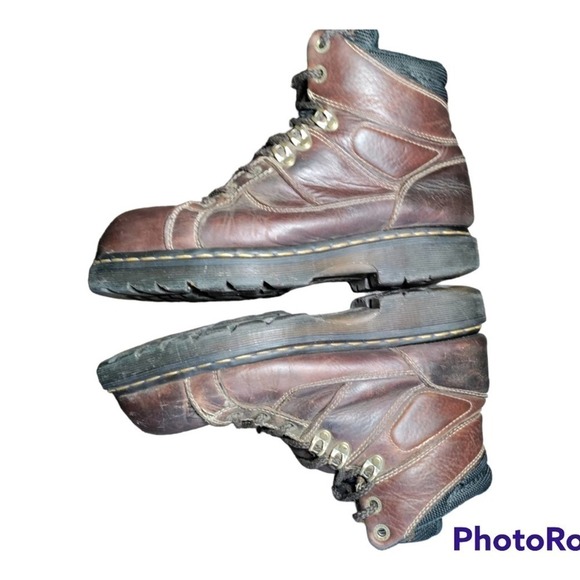 Dr Martens Industrial brown leather safety toe work boots size 9 mens/10 womans - Picture 4 of 14